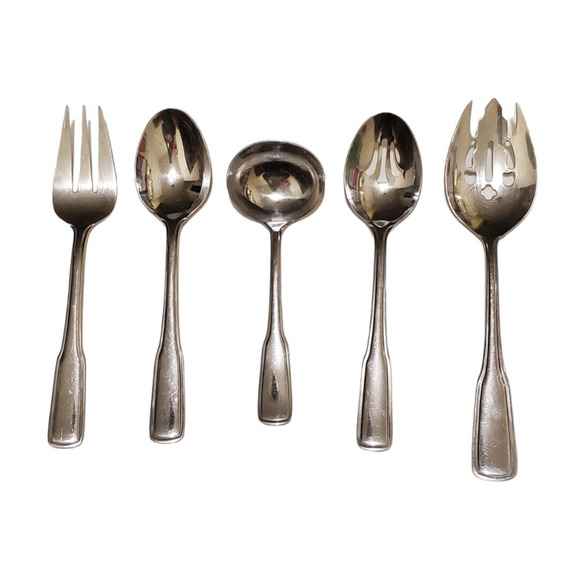 Reed & Barton Other - Reed & Barton Stainless Steel Flatware Set of 4 Hostess Serving Pieces Silver